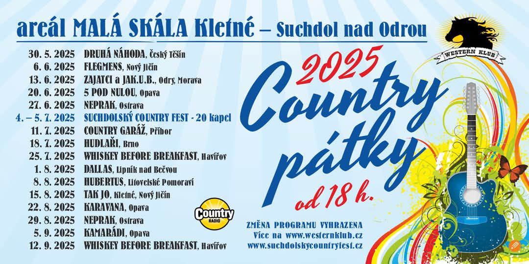 Country pátky - areál Malá Skála Kletné - Suchdol nad Odrou