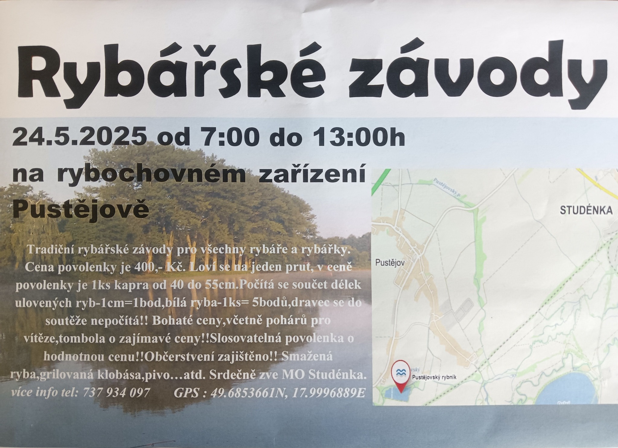 RYBÁŘSKÉ ZÁVODY v Pustějově