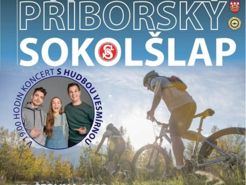 Příborský Sokolšlap 2025: Cyklistika, zábava i koncert pod širým nebem